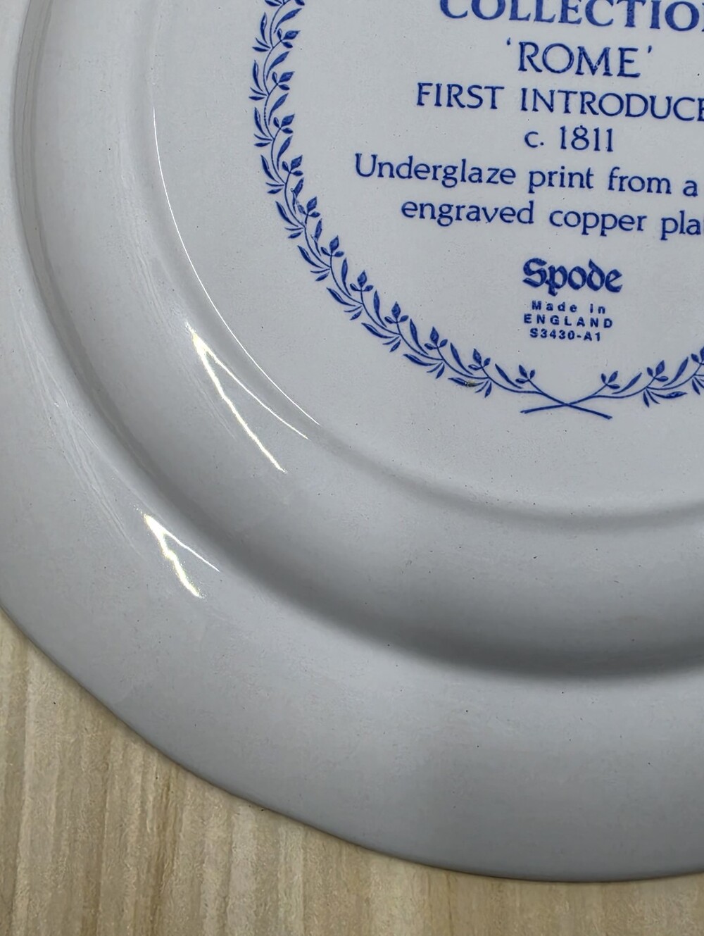 Spode Blue Room Collection Rome Dinner Plate Made In England - Picture 7 of 16